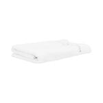 Scalloped Embroided Border Bath Towel White 100% Cotton 70*140 cm image number 1