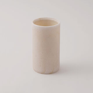 Homez Polyresin Toilet Brush Holder With Brush, Beige 9.6*9.6*42Cm