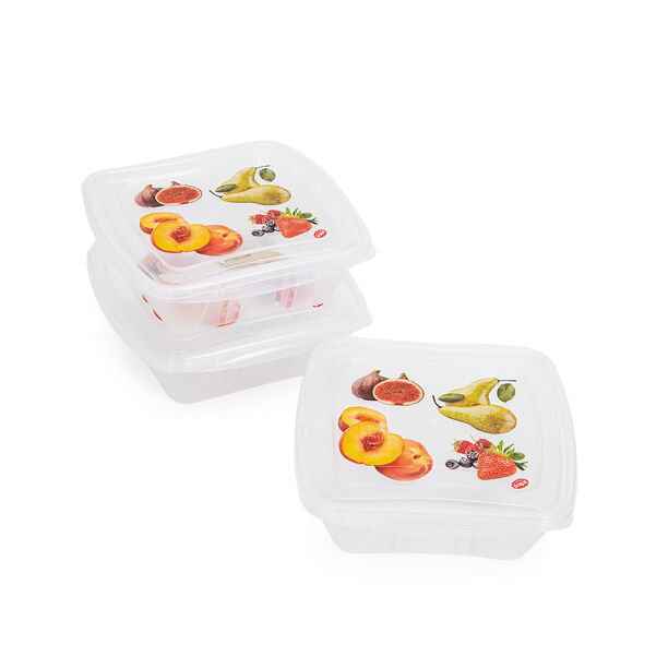 3 Pieces Square Food Containers Snips  image number 0
