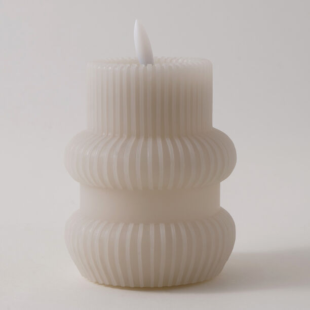 Homez Candle Vase Shape 8.5*11Cm Soy Wax, Beige image number 0