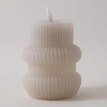 Homez Candle Vase Shape 8.5*11Cm Soy Wax, Beige image number 0