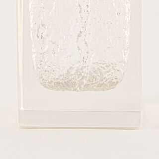 Homez Clear and Brushed Bronze High Clear Polyresin Lotion Dispenser, 7.5*7.5*17.2 Cm