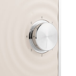 البرتو محمصة خبز بلاستيك أبيض كريمي 2 شريحة