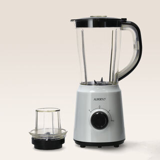 Blender Plastic 500W 2in1 with1.5LT Plastic Jug,grinder2 speeds with pulse