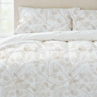 Cottage 4pcs boho leaf comforter set single 160*240cm