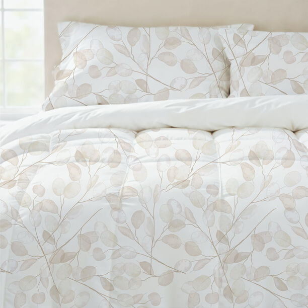 Cottage 4pcs boho leaf comforter set single 160*240cm image number 1