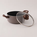 البرتو طقم قدور الومنيوم 12 قطعة، بني image number 2