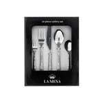 La Mesa silver stainless steel cutlery set 20 pc image number 0