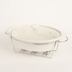 La Mesa Casserole With Candle Stand Silver 38 cm image number 0