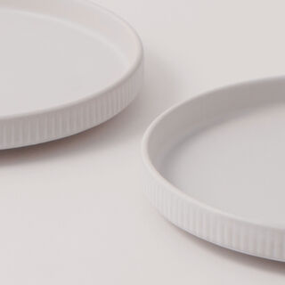 La Mesa Porcelain Set Of 4Pcs Side Plates, 8", White