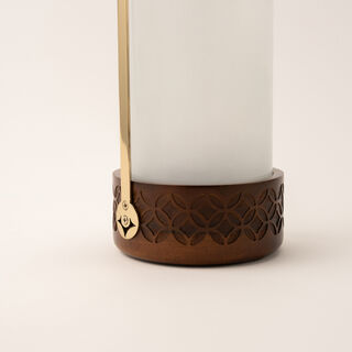 Homez handcrafted wooden lantern 16*16*32 cm