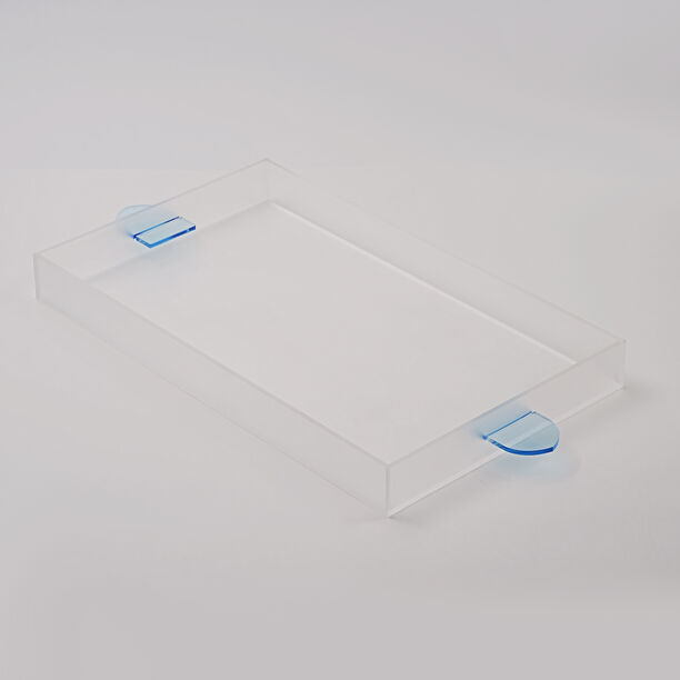 Dallaty Acrylic Tray With Blue Color Handle, 59.5*30*5 Cm image number 0