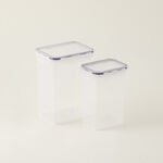 Alberto Set of 2 Plastic food container 1300ml + 2500ml 16x12x21.5cm image number 0