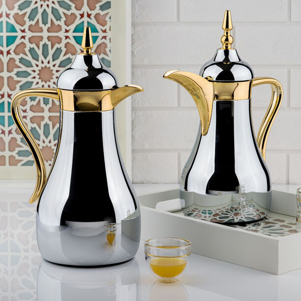طقم دلات ستيل لون فضي/ ذهبي قطعتين من دلتي  image number 4