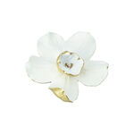 Wall Accent Orchid Flower White And Gold image number 0