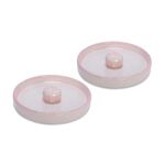 Dolomite 2 Pieces Plates With Flower Pink image number 0