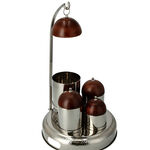 STAINLESS STEEL TRAY WITH 4 CONDEMENTS image number 5