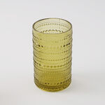 La Mesa 4 Pcs Highball Glass Set, Olive Green 7.5*7.5*12.5 Cm image number 3