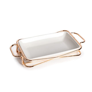 LA MESA 10" RECT. PLATE WITH STAND