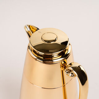 Dallaty set of 2 gold steel vacuum flask 1L