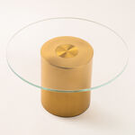 Oulfa gold glass cake stand 63*52*34 cm image number 1
