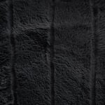 Cottage carved faux fur king comforter set 240*220cm, black image number 4