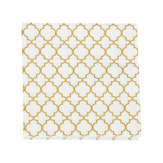 Ambiente Serving Paper Napkins Ogee Outline Design Gold Color