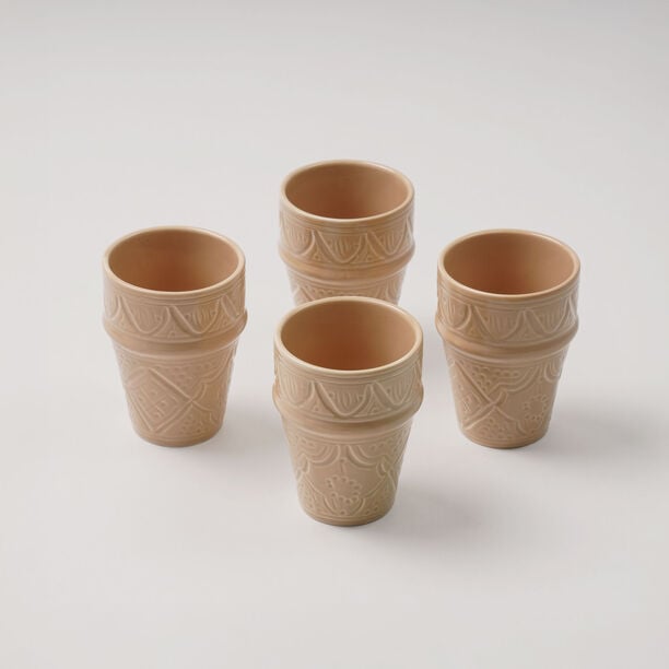 Dallaty Moroccan Tea Cup Dark Beige, 6 Pieces image number 0