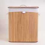Cottage bamboo hamper 52*32*60 cm image number 0