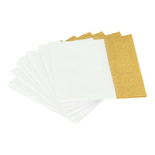 Ambiente Elegance Serving Paper Napkins Dip Gold Color image number 0