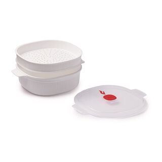 Snips dish steamer 4l, 26.5*13.5cm, white