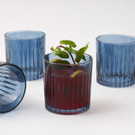 La Mesa Glass Tumbler Set 4Pcs 300Ml, Blue image number 3