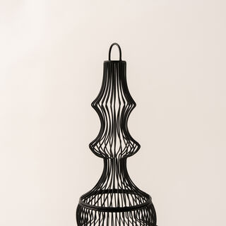 Homez black wired metal candle holder 37*56 cm
