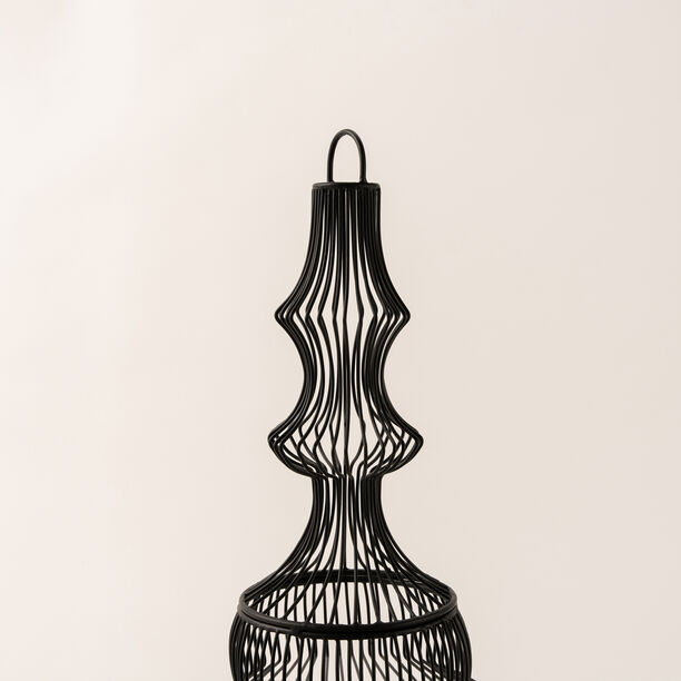 Homez black wired metal candle holder 37*56 cm image number 1
