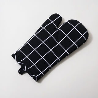 Alberto 100% Cotton Kitchen Set Of 4Pcs, Black