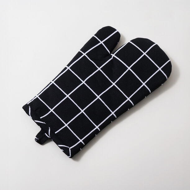 Alberto 100% Cotton Kitchen Set Of 4Pcs, Black image number 2