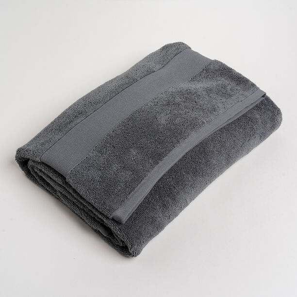 Boutique Blanche grey ultra soft cotton bathroom towl 100*150 cm image number 1