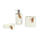 Stoneware Bath Set 3 pieces Ivory image number 0
