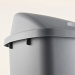 Homez 40L Grey Waste Bin With Swinglid image number 2