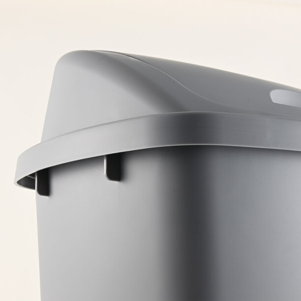 Homez 40L Grey Waste Bin With Swinglid image number 2