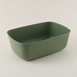 Alberto plastic bread box with bamboo lid, green 36.5*25.5*13.3 cm image number 4