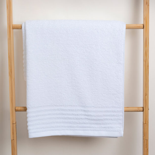 Cottage white cotton bathrobe S/M, 3 pcs set image number 3