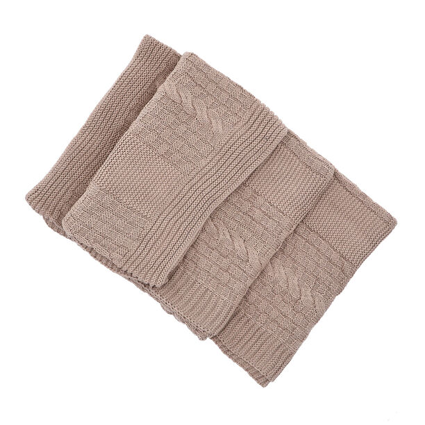 100% Cotton Knitted Throw image number 2