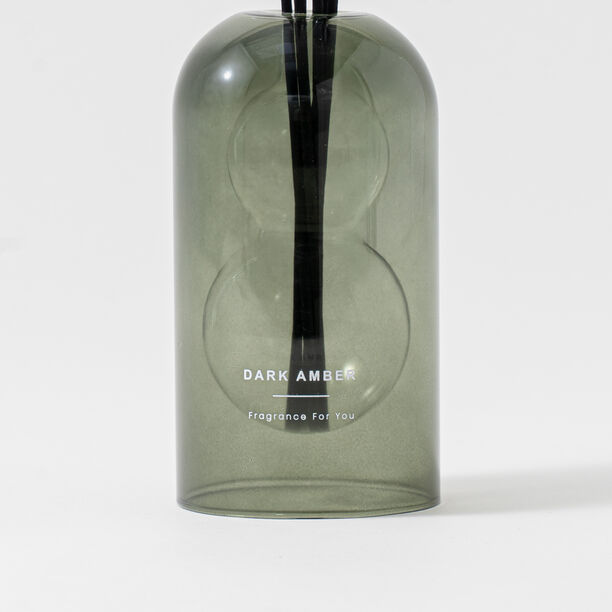 Homez Glass Reed Diffuser Set 150Ml, Dark Amber Scent image number 1