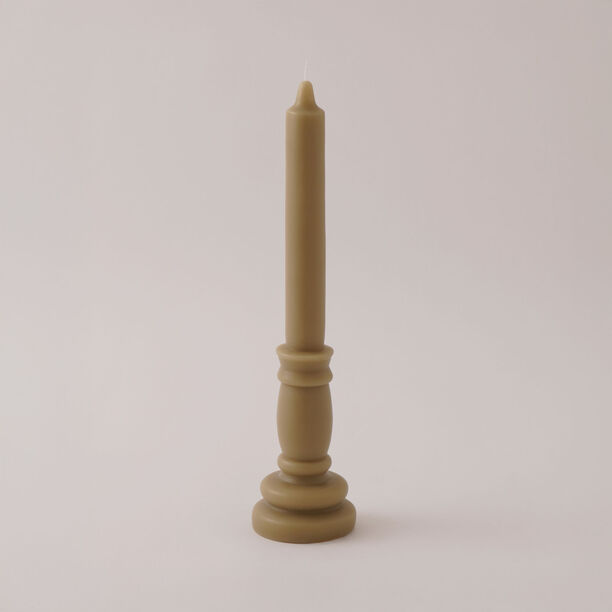 Homez Soya Wax Tower Candle, Beige 6*30Cm image number 1