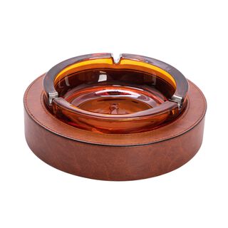 Leather Ashtary Dia 20Xht: 6Cm