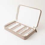 هومز صندوق منظم نظارات وساعات جلد بني 4 تقسيمات 18.4*28.6*5.71سم image number 3