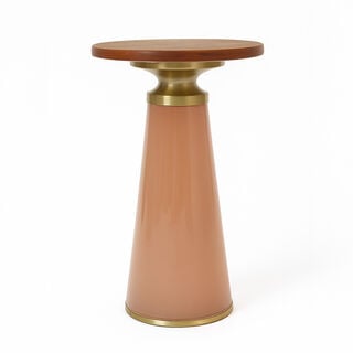 هومز طاولة قهوة خشب 30*51سم، بني