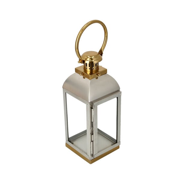 Lantern Stainless Steel Silver & Gold image number 2
