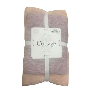 Towel 2 Pcs Purple Powder